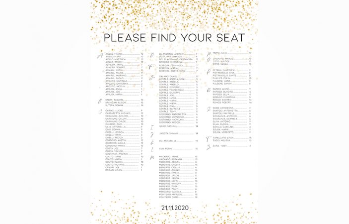 Seating Chart Option 18